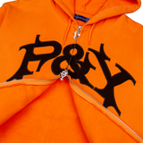 P&Y ZIP HOODIE ORANGE