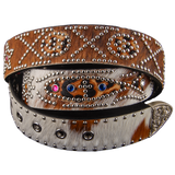 ROCKSTAR STUDDED BELT PONY HAIR
