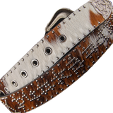 ROCKSTAR STUDDED BELT PONY HAIR