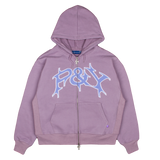 P&Y ZIP HOODIE PURPLE