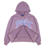 P&Y ZIP HOODIE PURPLE
