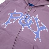 P&Y ZIP HOODIE PURPLE