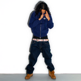 1960 THERMAL LINED ZIP HOODIE NAVY