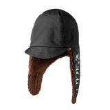 EAR FLAP HAT BLACK