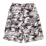 WHITE CAMO SWEATSHORTS