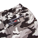 WHITE CAMO SWEATSHORTS