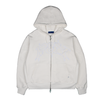 P&Y ZIP HOODIE WHITE – PUNKANDYO