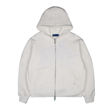 P&Y ZIP HOODIE WHITE