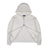 P&Y ZIP HOODIE WHITE