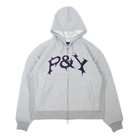 パクリオ bbp P&Y GREY ZIP HOODIE 2025 – PUNKANDYO